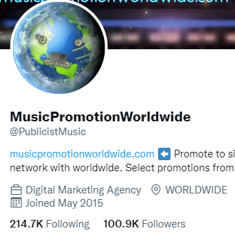 music promotion twitter