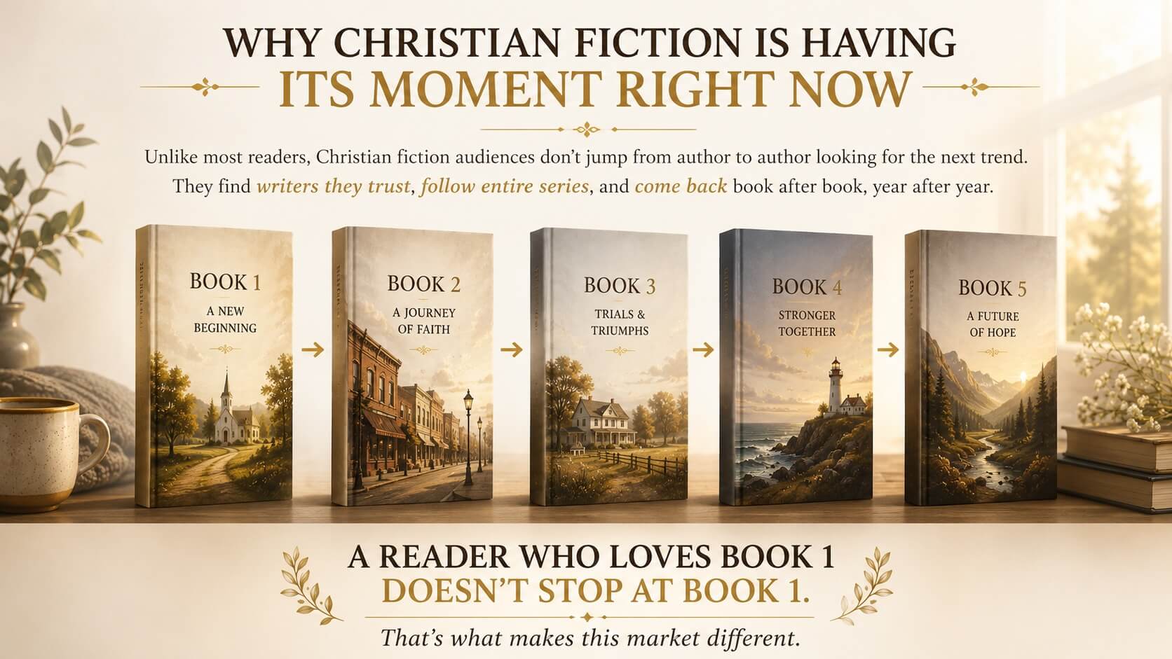 Why Christian fiction is having its moment right now - a reader who loves Book 1 doesn't stop at Book 1