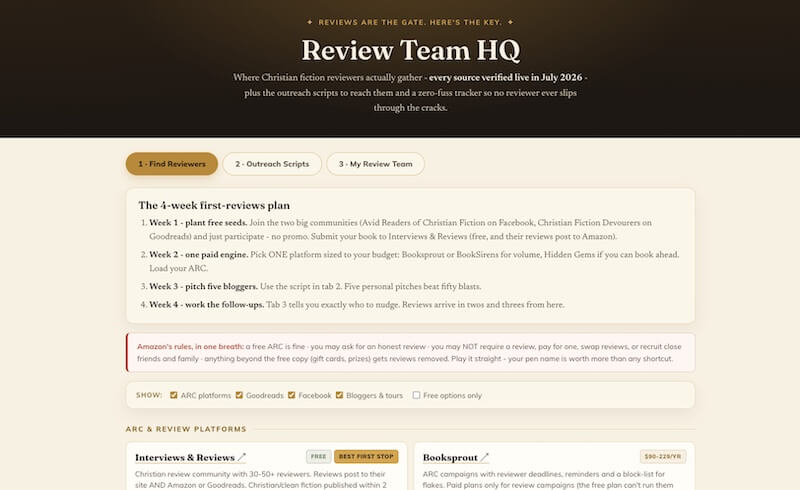 Review Team HQ preview