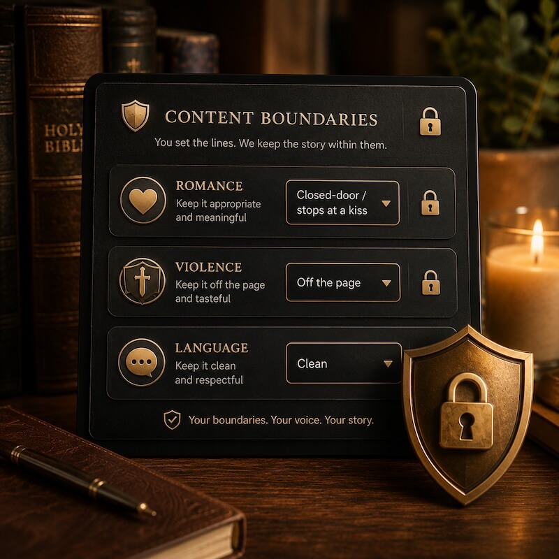 Content Boundaries: your lines set once, held on every chapter