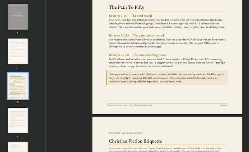 First 50 Reviews Playbook preview