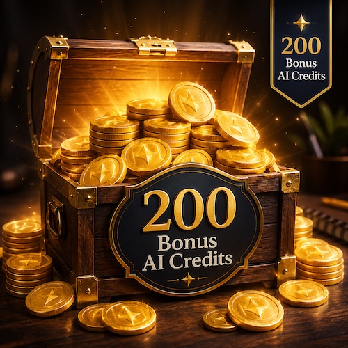 Bonus 1: 200 extra credits