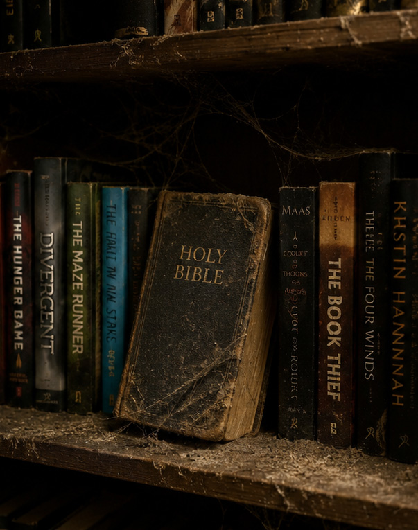 A publisher's desk: same shelf, different reason to be here